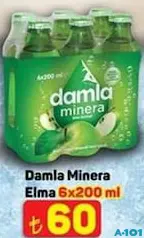 DAMLA MİNERA ELMA AROMALI MADEN SUYU 6X200 ML DAMLA MİNERA ELMA AROMALI MADEN SUYU 6X200 ML